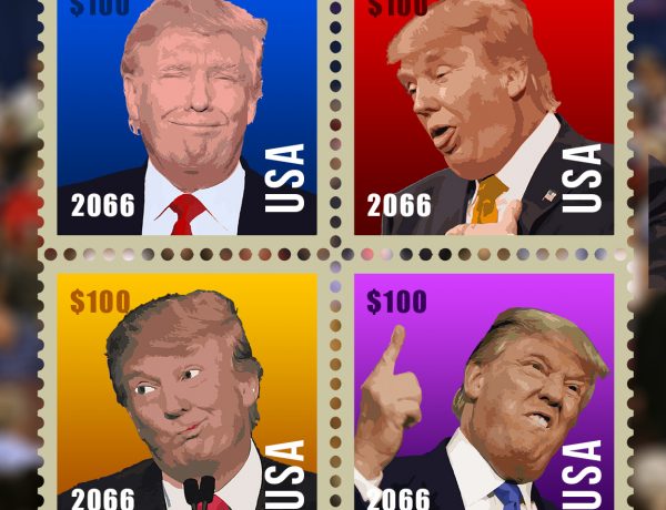 MediaSophia Creates 50th Anniversary Commemorative Stamps for “President” Donald Trump