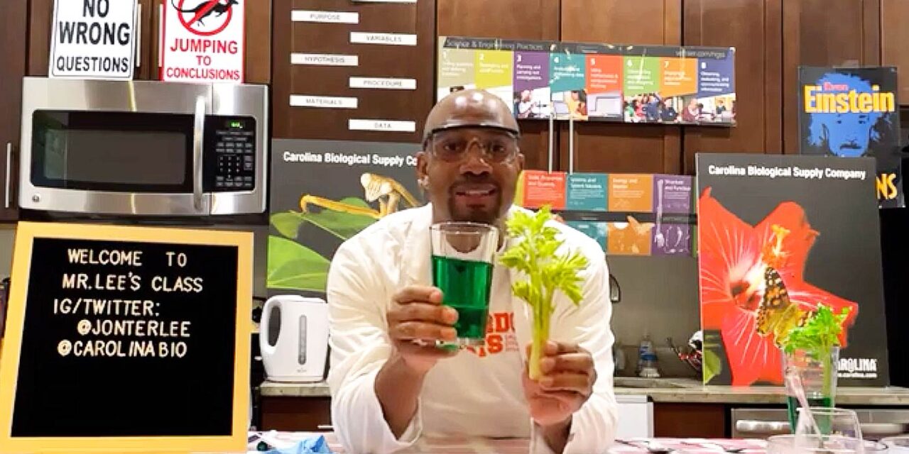 Teacher Turns Kitchen into Chemistry Lab to Teach Students Across the Nation