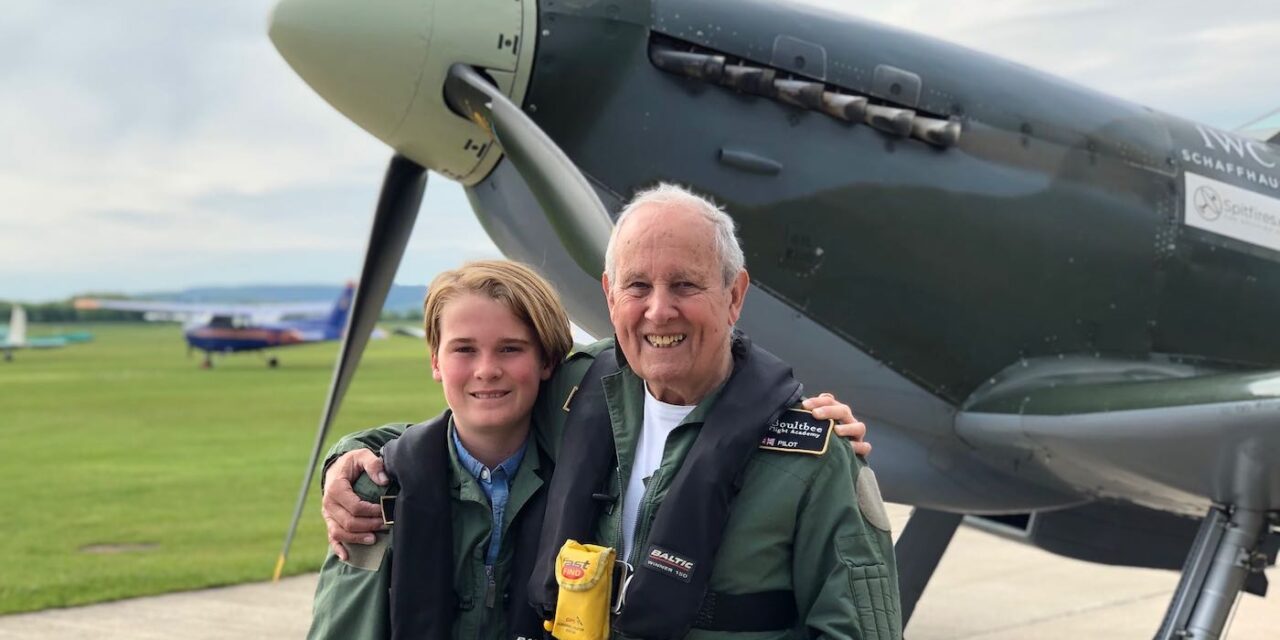 Grandson Helps Fulfill Grandfather’s Dream of Flying a Spitfire